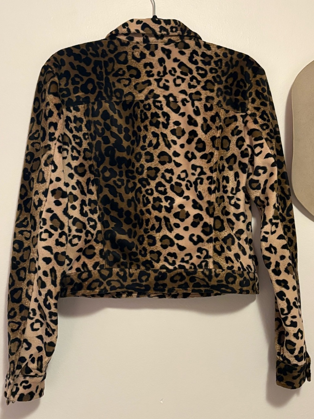 BCBGMAXAZRIA Leopard Print Trucker Jacket - Picture 4 of 4